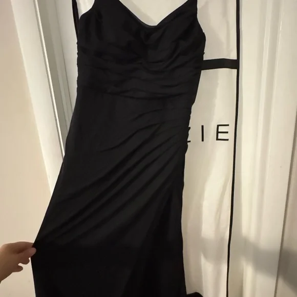 Azazie Deandra bridesmaid dress in black - Picture 4 of 4